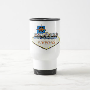 P-Vegas Schild Platteville Wisconsin Tasse