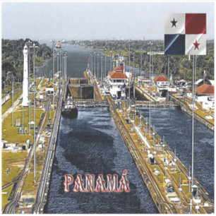 PA0003 Amerika - Panama - Kanallappen - Panoramaau Aufkleber