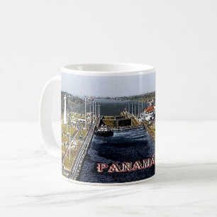 PA0003 Amerika - Panama - Kanallappen - Panoramaau Kaffeetasse