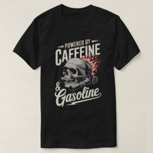 PA45 mit Auto aus Koffein und Benzin T-Shirt