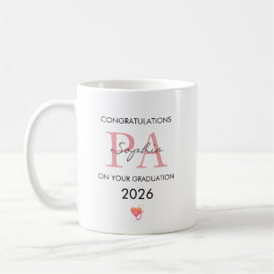 PA-Abschluss individuell Name Abschlussjahrgang 20 Kaffeetasse