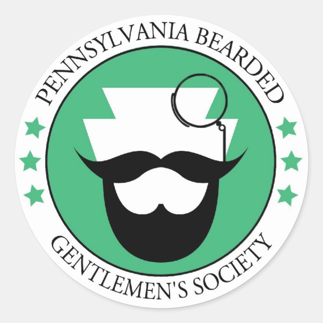 PA Bearded Gentlmen's Sticker (Vorderseite)