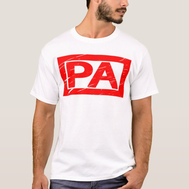 Pa Briefmarke T-Shirt (Vorderseite)