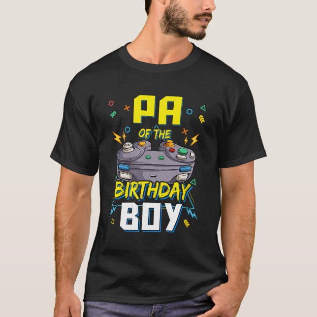 Pa des Vater-Videospielerpaars T-Shirt (Vorderseite)
