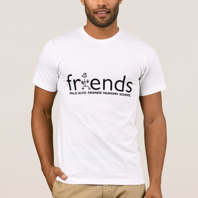 PA-Freund-T - Shirtschwarzlogo T-Shirt (Vorderseite)