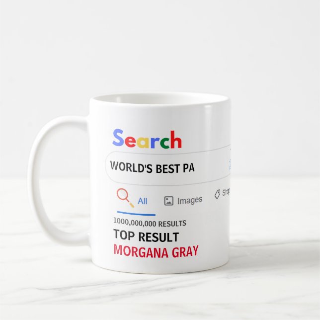 PA Geschenk Coworker Colleague BOSS Generalsekretä Kaffeetasse (Links)