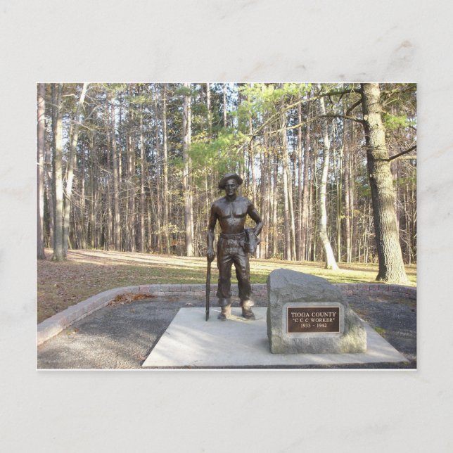 Pa Grand Canyon CCC Statue.JPG Postkarte (Vorderseite)