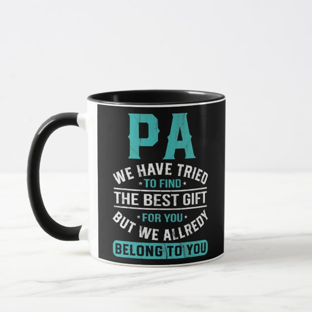 Pa haben wir versucht, die besten Geschenke Vateri Tasse (Links)