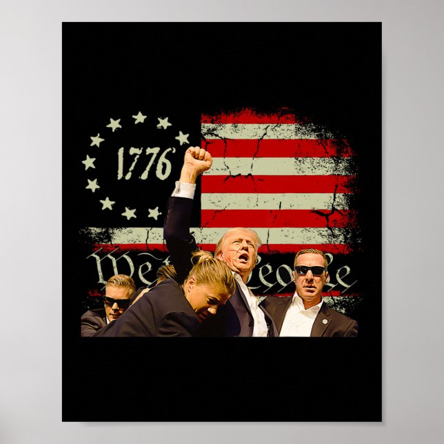 Pa Kundgebung Pennsylvania Kundgebung Trump 2024 Poster (Vorne)