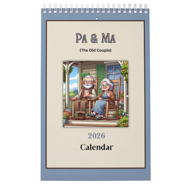 Pa & Ma (The Old People) Fun 2026 Calendar Kalender (Titelbild)