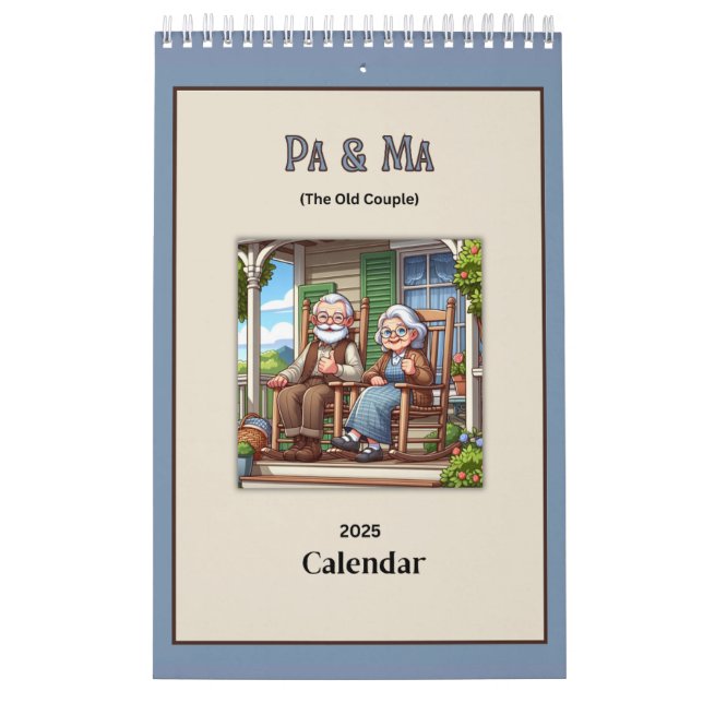 Pa & Ma (The Old People) Spaß 2025 Kalender (Titelbild)
