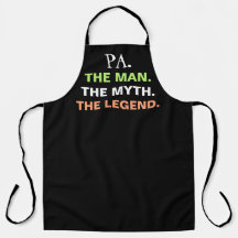Pa Man Myth Legend Funny Quote Mens