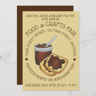 PA Niederländisch Apple Butter Food Craft Fest Einladung