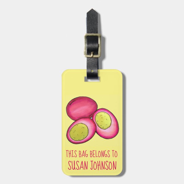 PA Niederländische Lebensmittel gepflückte, hartge Gepäckanhänger (Vorderseite vertikal)