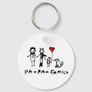 Pa + Pa = Familie Schlüsselanhänger