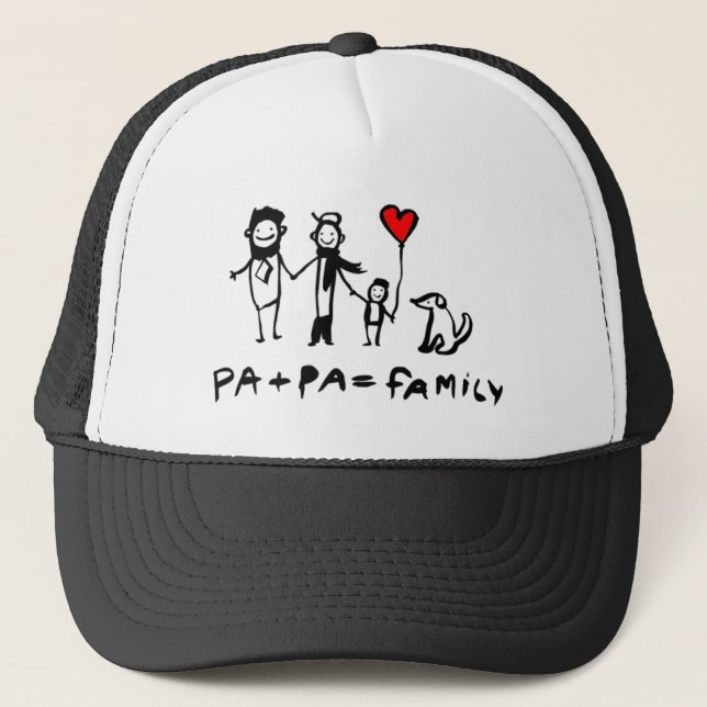 Pa + Pa = Familie Truckerkappe (Vorderseite)
