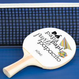 pá, papá, papi, papito, papacito tischtennis schläger