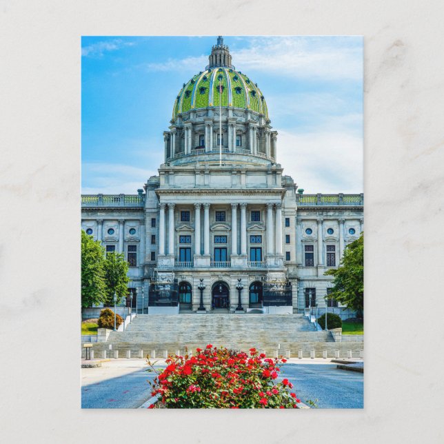 PA State Capitol Postkarte (Vorderseite)