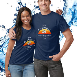 Paar 5. Hochzeitsjubiläum Kreuzfahrt Alaska Person T-Shirt