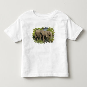 Paar afrikanischer Elefanten Masai Mara Kleinkind T-shirt