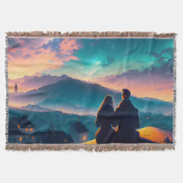 Paar auf dem Dach Decke