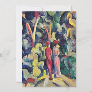 Paar auf der Forststraße von August Macke