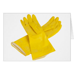 Paar aus Latex Handschuhen