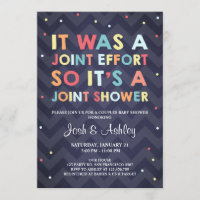 Paar Baby Dusche Einladung Coed Dusche Joint