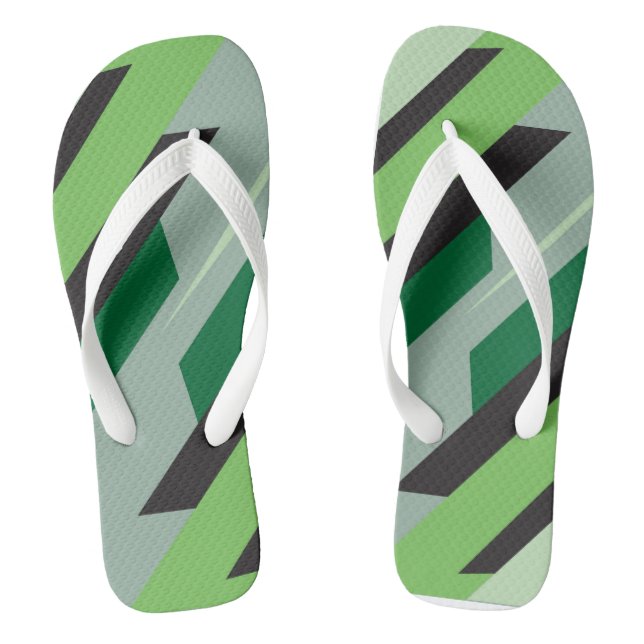 Paar Badelatschen Flip Flops (Fußbett)