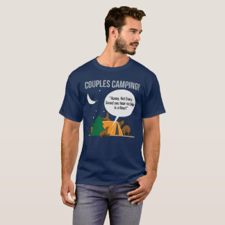 Paar-Campings-lustiger Camper-T - Shirt