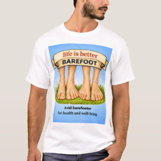 Paar- das Leben ist barfuß besser T-Shirt