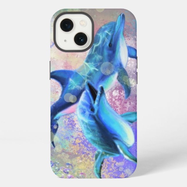 Paar Delphin iPhone-Hülle iPhone Hülle (Rückseite)