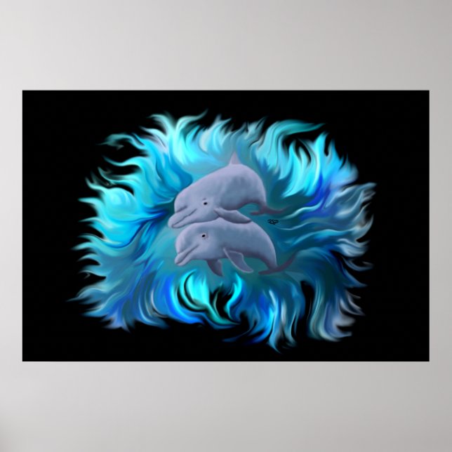 Paar Delphine Poster (Vorne)
