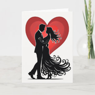 Paar der ewigen Liebe Herzkarten Karte