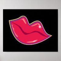 Paar der Kirschroten Lippen