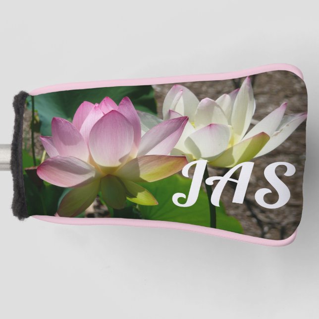 Paar der Lotus-Blume I Golf Headcover (Vorderseite)