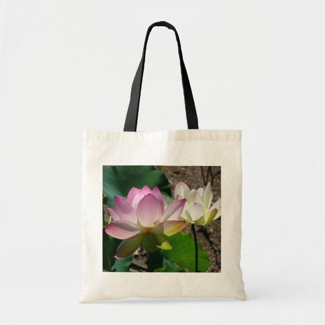 Paar der Lotus-Blume I Tragetasche (Vorne)