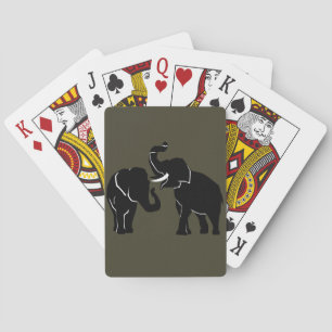 Paar Elefanten Spielkarten - Farbe wählen