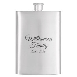 Paar, Familienname, Jahr, Unternehmen anpassen Flachmann