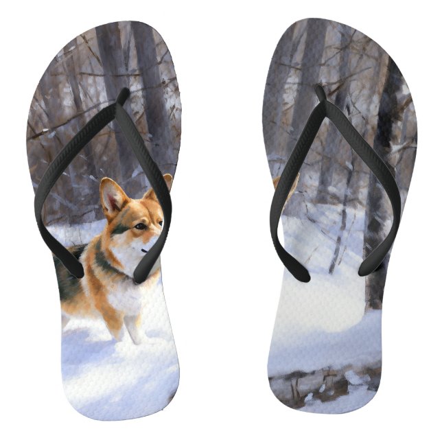 Paar Flip Flops (Fußbett)