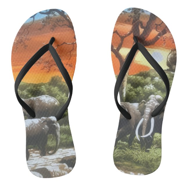 Paar Flip Flops (Fußbett)
