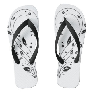 Paar Flip Flops Elegante Florale Reben Flip-Flops