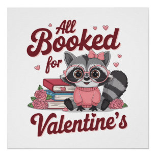 Paar-Geschenk Alles gebucht für Valentinstag Poster