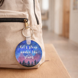 Paar Geschenk Monogramm Outdoor Wasserfarbe Schlüsselanhänger