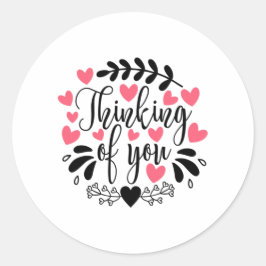 paar Geschenke denken Sie Runder Aufkleber