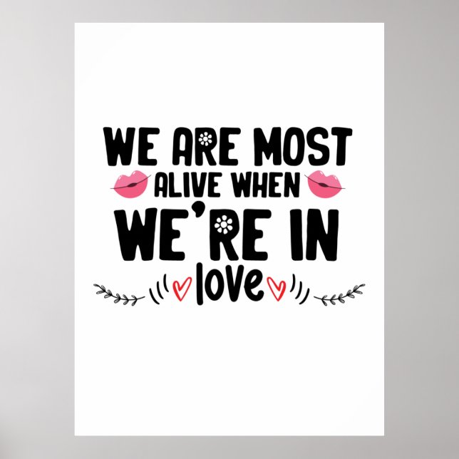 Paar Geschenke sind wir in Liebe Poster (Vorne)