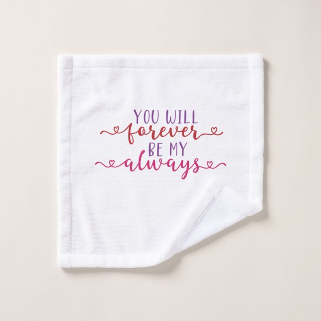 Paar Geschenke werden Sie immer mein immer sein Waschlappen (Waschlappen)
