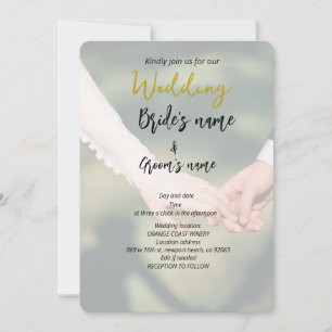 Paar hält Händchen Hochzeit Save The Date