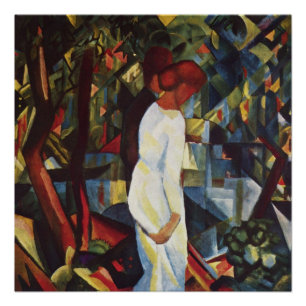 Paar im Wald von August Macke Poster