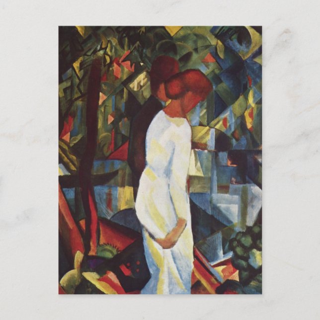 Paar im Wald von August Macke Postkarte (Vorderseite)